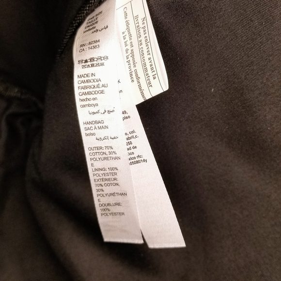 RACHEL ZOE Daisey Canvas Weekend Travel Tote Duffle Bag - Picture 13 of 15